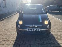 Used Fiat 500 Lounge 2009 Black Cabriolet