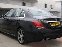 Used Mercedes C250 AMG line 204 HP (150 kW) 2017 Black Sedan