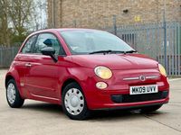 Used Fiat 500 Pop 69 HP (50 kW) 2009 Red Cabriolet
