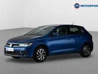 Begagnad VW Polo Life 2024 Blå Halvkombi