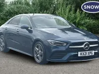 Used Mercedes CLA220 AMG line 190 HP (139 kW) 2021 Blue Coupe