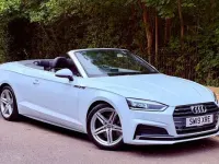 Used Audi A5 Cabriolet S-Line 190 HP (139 kW) 2019 White Cabriolet