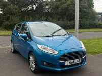 Used Ford Fiesta Titanium 123 HP (90 kW) 2014 Blue Hatchback