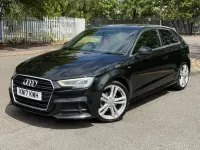 Used Audi A3 S-Line 150 HP (110 kW) 2017 Black Hatchback