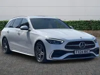 Used Mercedes C200 AMG line 2024 White Estate