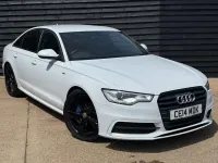 Used Audi A6 Black Edition 190 HP (139 kW) 2014 White Sedan