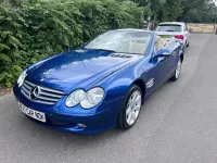 Used Mercedes SL350 2003 Blue Cabriolet