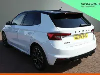 Used Skoda Fabia Monte Carlo 110 HP (80 kW) 2026 Moon white metallic black magic pearl effect Hatchback