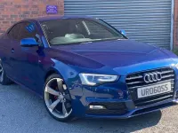 Used Audi A5 Black Edition 177 HP (130 kW) 2014 Blue Coupe