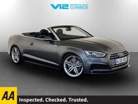Used Audi A5 Cabriolet S-Line 190 HP (139 kW) 2019 Grey Cabriolet