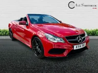 Used Mercedes E220 AMG 170 HP (125 kW) 2014 Red Cabriolet
