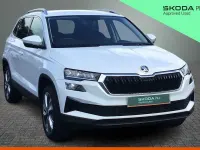 Used Skoda Karoq SE L 110 HP (80 kW) 2023 Moon white metallic SUV