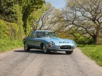 Usado Jaguar E-Type 269 CV (197 kW) 1962 Azul Coupe