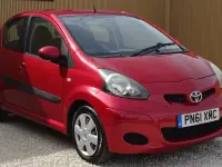 Used Toyota Aygo 68 HP (50 kW) 2011 Red Hatchback