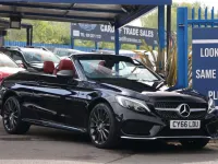 Begagnad Mercedes C220 AMG line 2017 Svart Cab