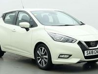 Usado Nissan Micra Acenta 71 HP (52 kW) 2018 Branco Citadino