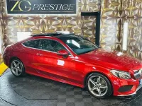 Used Mercedes C250 AMG line 204 HP (150 kW) 2017 Red Coupe