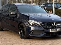Used Mercedes A180 AMG Line Premium 109 HP (80 kW) 2018 Blue Hatchback