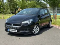 Used Vauxhall Corsa Design Edition 90 HP (66 kW) 2018 Black Hatchback