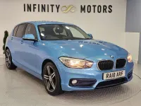 Usado BMW 118 Sport Line 2018 Azul Citadino