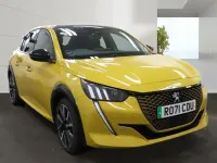 Used Peugeot e-208 GT 100 kW (136 HP) 2021 Yellow Hatchback