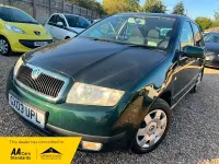 Used Skoda Fabia Comfort 75 HP (55 kW) 2003 Green Hatchback