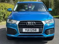 Begagnad Audi Q3 S-Line 184 HK (135 kW) 2018 Blå SUV