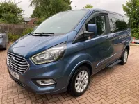 Used Ford Tourneo Custom Titanium 130 HP (95 kW) 2020 Colbolt blue metallic Van