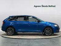 Used Skoda Rapid 81 HP (59 kW) 2017 Race blue metallic Hatchback