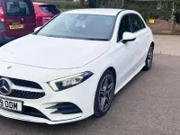 Used Mercedes A180 AMG line 136 HP (100 kW) 2019 White Hatchback