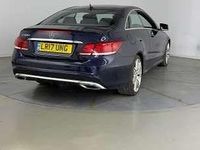 Used Mercedes E350 AMG line 258 HP (189 kW) 2017 Blue Coupe
