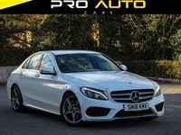 Used Mercedes C220 AMG line 2018 White Sedan