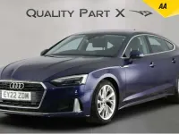 Used Audi A5 Sportback Sport 150 HP (110 kW) 2022 Blue Hatchback
