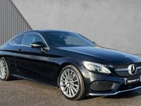 Used Mercedes C200 AMG line 184 HP (135 kW) 2018 Black Coupe
