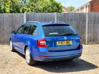 Begagnad Skoda Octavia SE L 2017 Blå Kombi