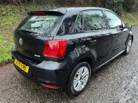 Used VW Polo SE 75 HP (55 kW) 2015 Black Hatchback