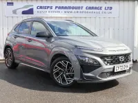 Usado Hyundai Kona N Line 120 CV (88 kW) 2023 Gris SUV