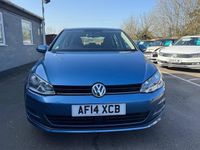 Used VW Golf VII SE 122 HP (89 kW) 2014 Blue Hatchback
