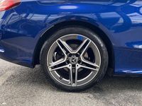 Used Mercedes C220 AMG line 194 HP (142 kW) 2021 Spectral blue Coupe
