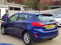 Used Ford Fiesta Zetec 2017 Blue Hatchback