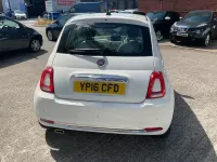 Used Fiat 500 Lounge 69 HP (50 kW) 2016 White Hatchback
