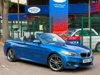 Used BMW 218 M Sport 134 HP (98 kW) 2016 Blue Cabriolet