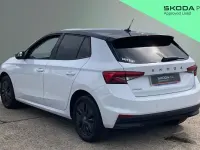 Used Skoda Fabia Design Edition 95 HP (69 kW) 2025 Moon white metallic black magic pearl effect Hatchback