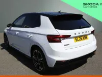 New Skoda Fabia Monte Carlo 113 HP (83 kW) 2026 Moon white metallic black magic pearl effect Hatchback