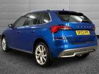 Used Skoda Kamiq SE L Executive 147 HP (108 kW) 2023 Race blue metallic SUV