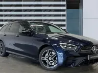 Used Mercedes E300 AMG line 306 HP (225 kW) 2022 Blue Estate