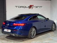 Used Mercedes E220 AMG line 194 HP (142 kW) 2019 Blue Coupe