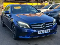 Used Mercedes C200 2020 Blue Sedan