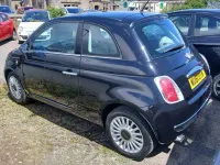 Used Fiat 500 Lounge 69 HP (50 kW) 2011 Black Hatchback