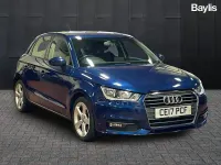 Begagnad Audi A1 Sportback Sport 95 HK (69 kW) 2017 Blå Halvkombi